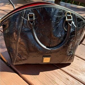 Dooney & Bourke Black Embossed Satchel